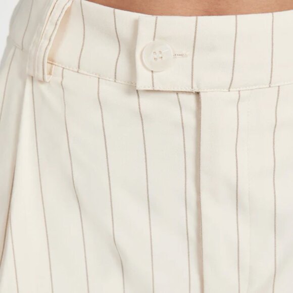 DISSH Sander Cream Striped Pant [wide leg, trouser, workwear] - Picture 3 of 7